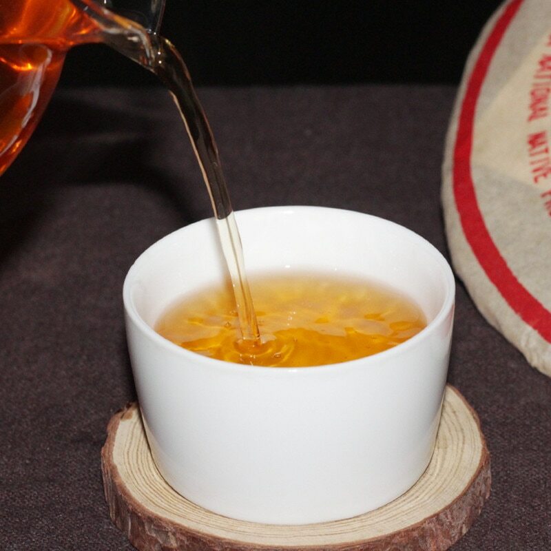 [Damaged Broken Packaging] 2003 ZhongCha Yunnan Chi Tse Puer Tea Pu’er Raw 357g