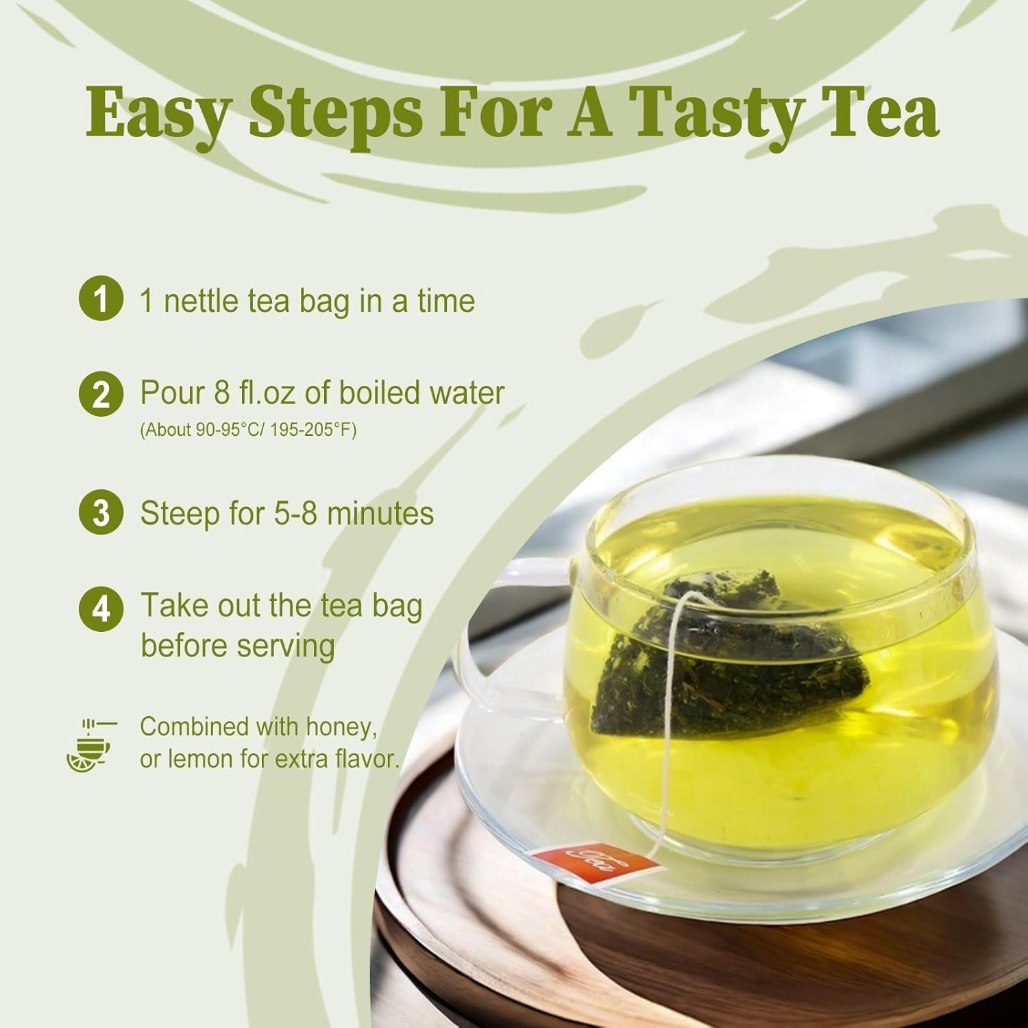 Nettle Leaf Tea Bags 25 Count – Boost Eye Health & Bone Strength