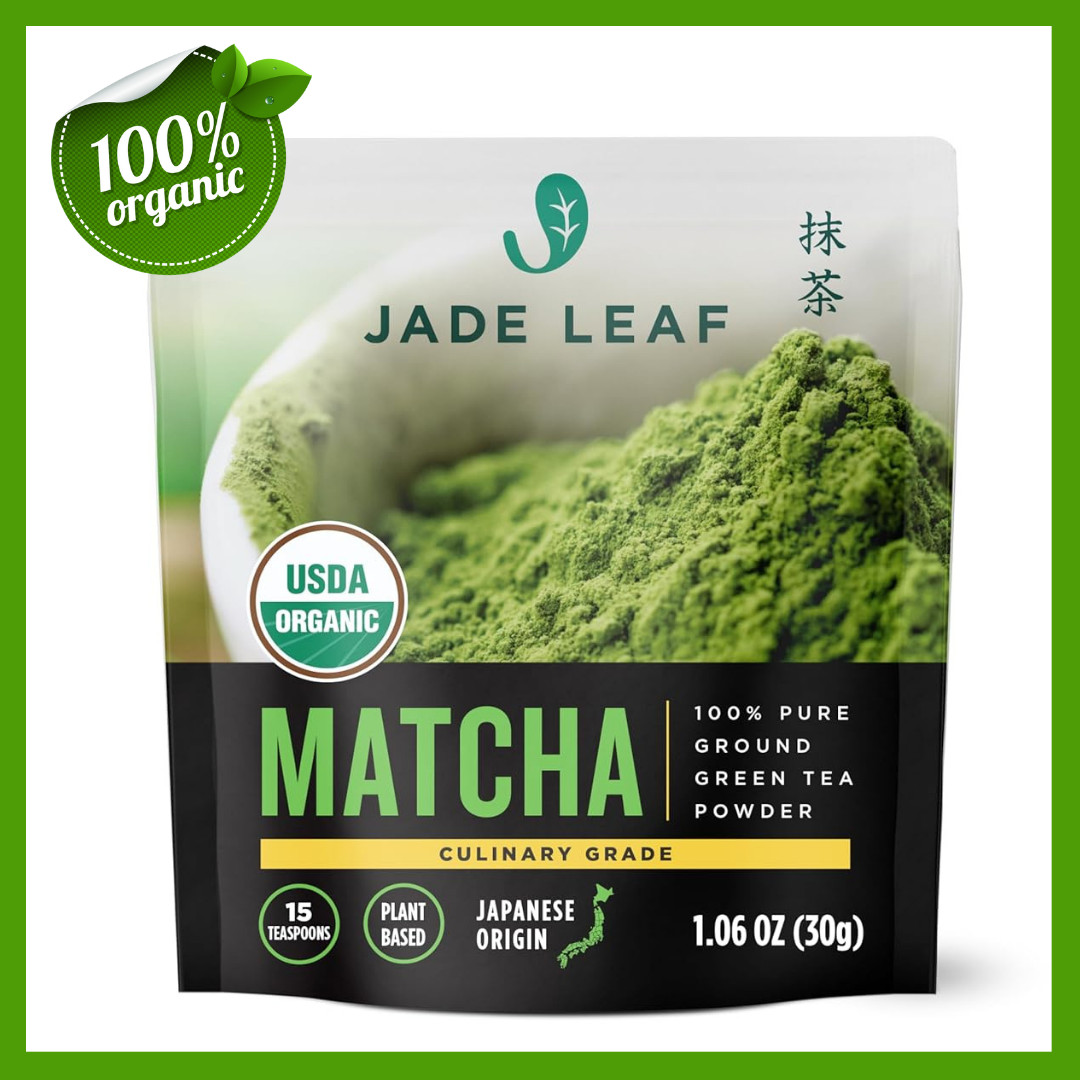 *100 % Organic Jade Leaf Matcha Organic Green Tea Powder Culinary Grade Premium*