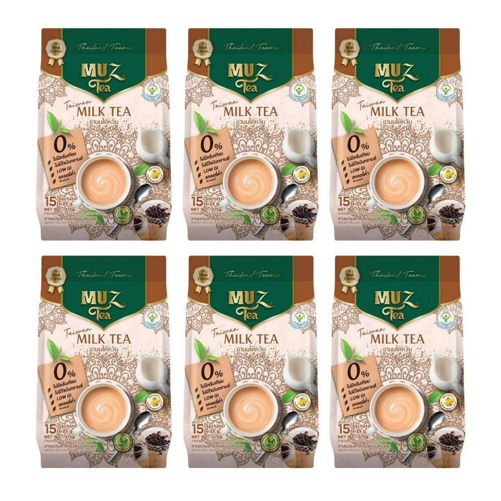 6x MUZ MUZ TAIWAN MILK TEA Instant Drink fragrant, delicious Beverage Halal Home