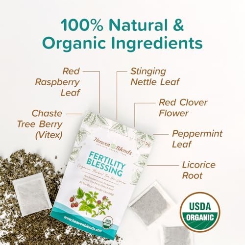 Heaven Blends Fertility Blessing Tea for Women – Red Raspberry Leaf