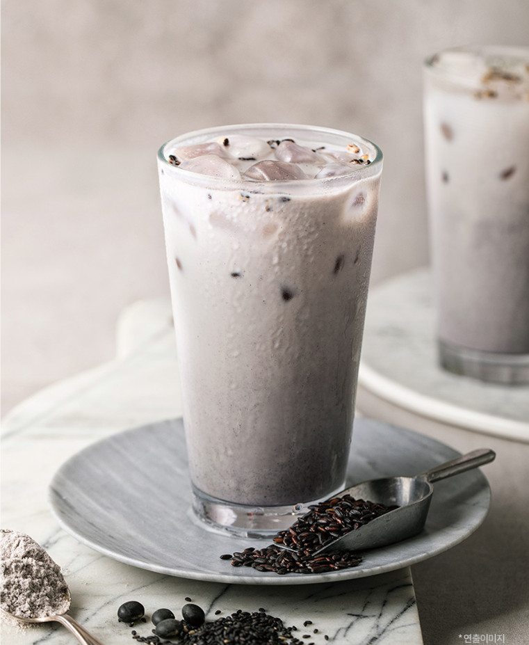 Damtuh black bean black sesame black rice misugaru korean grain latte K-food