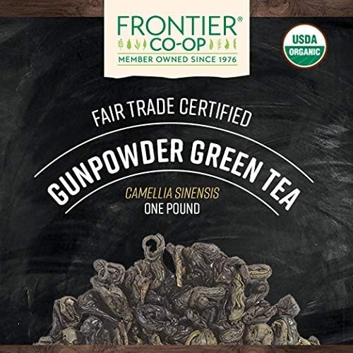 Frontier Co-op Organic Gunpowder Green Tea 16 Ounce (Pack of 1), No Color