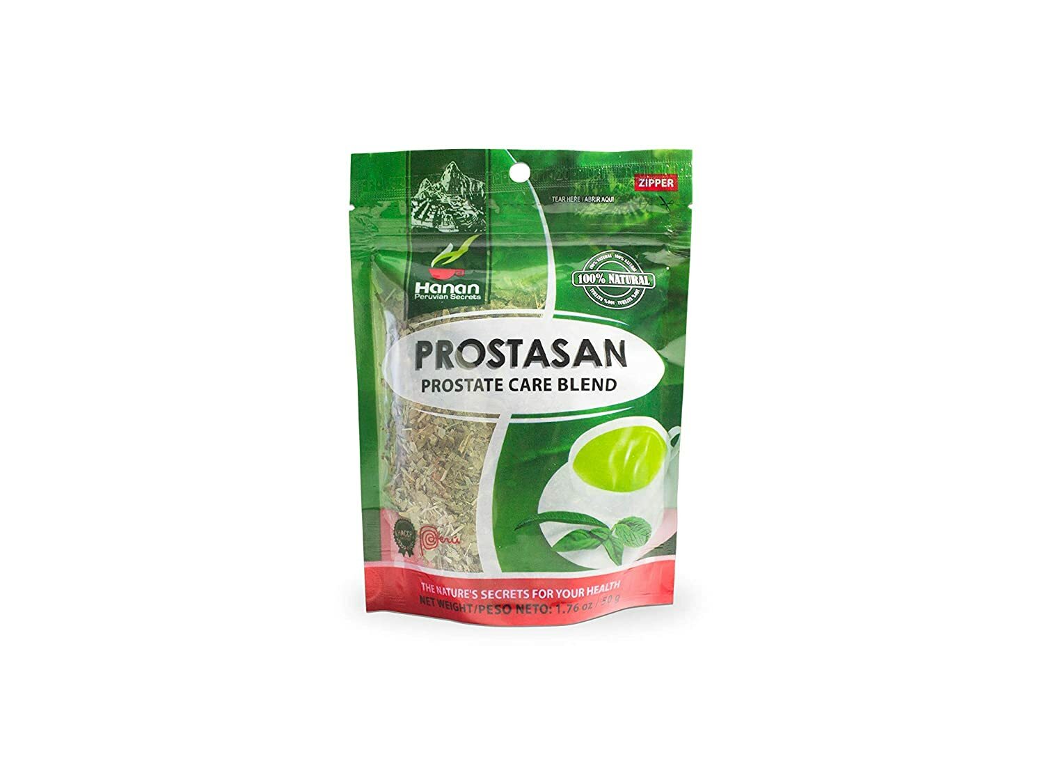 Hanan Peruvian Secrets Prostasan Herbal Tea | 100% Natural Prostate Care Blend |
