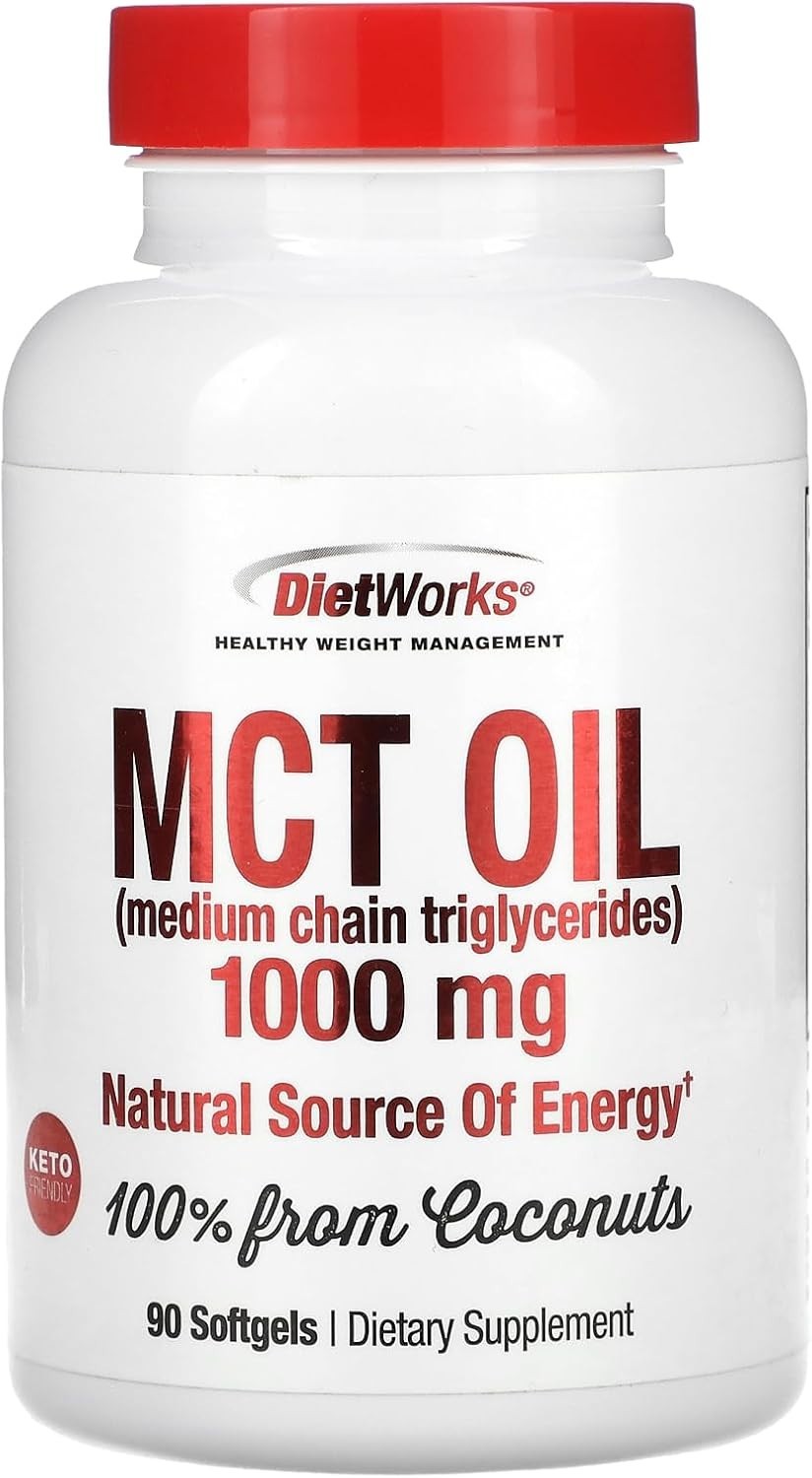 Mct Oil Softgels, Supports Fat Burning, Boost Metabolism, Natural Source of E…