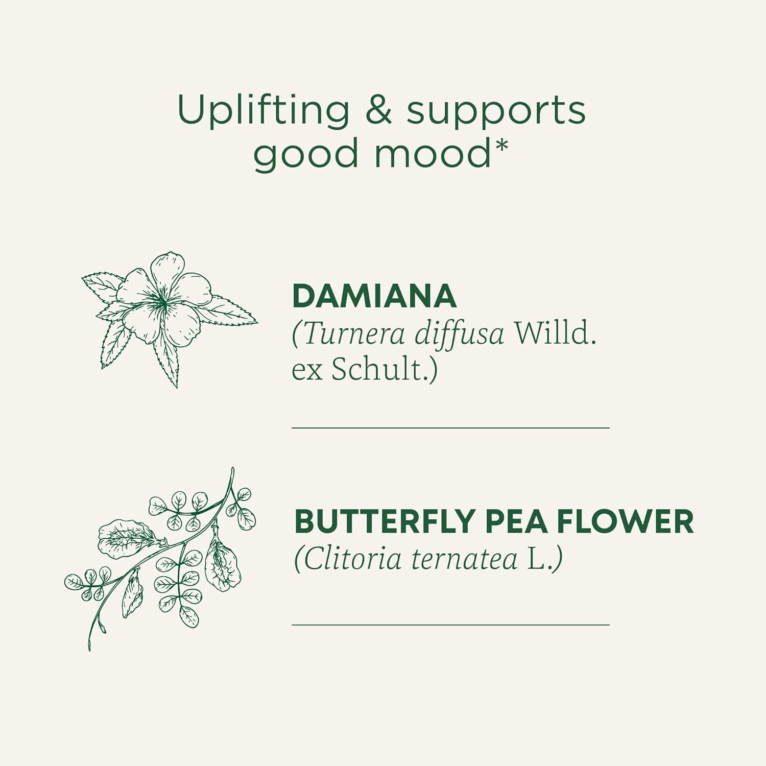 Delightful Herbal Tea – Organic Rosy Mood with Damiana & Butterfly Pea – 16 Bags