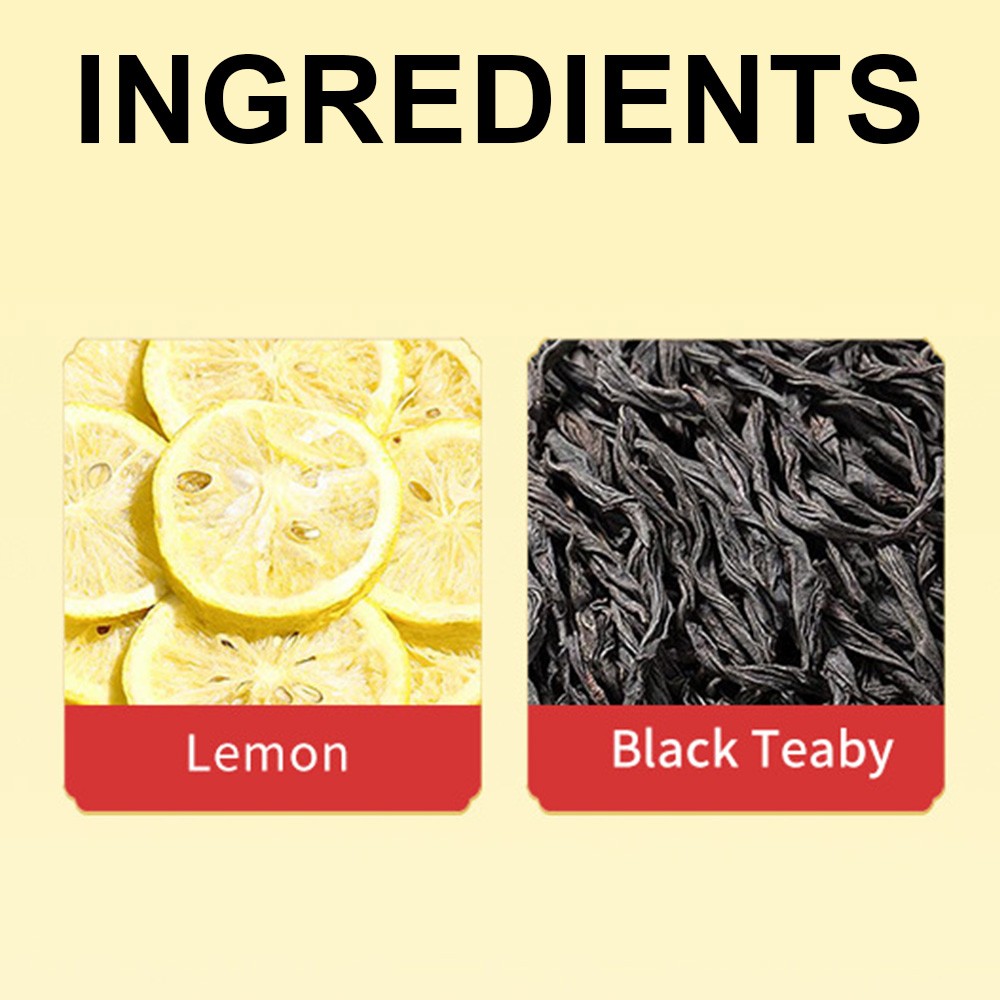 Lemon And Black Teaby Tea Refreshing Cleansing Replenishes Vitamin C 90 G