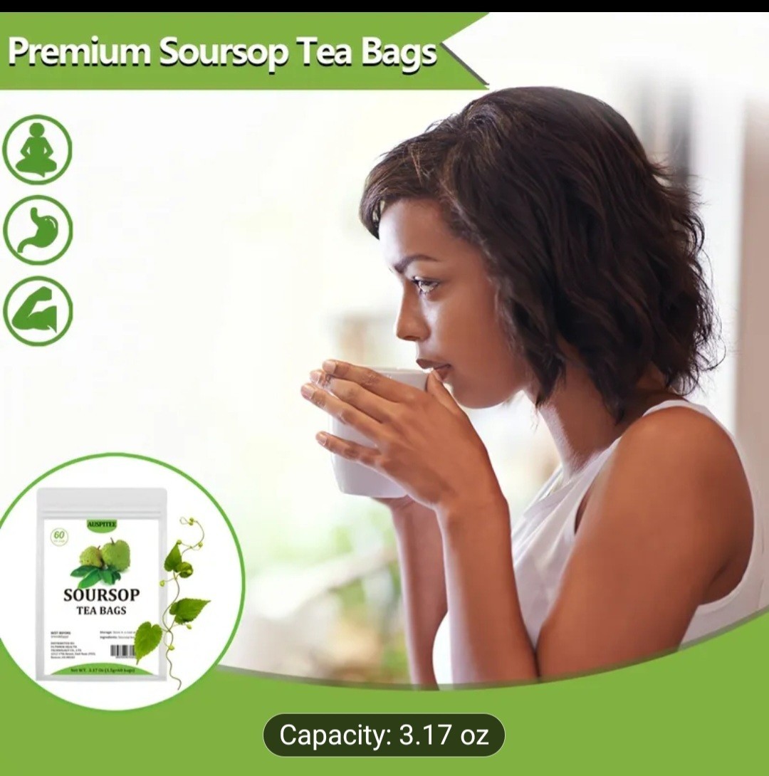 Ulthmok Soursop Tea bag,60 tea bag,100% Soursop tea bags caffeine free
