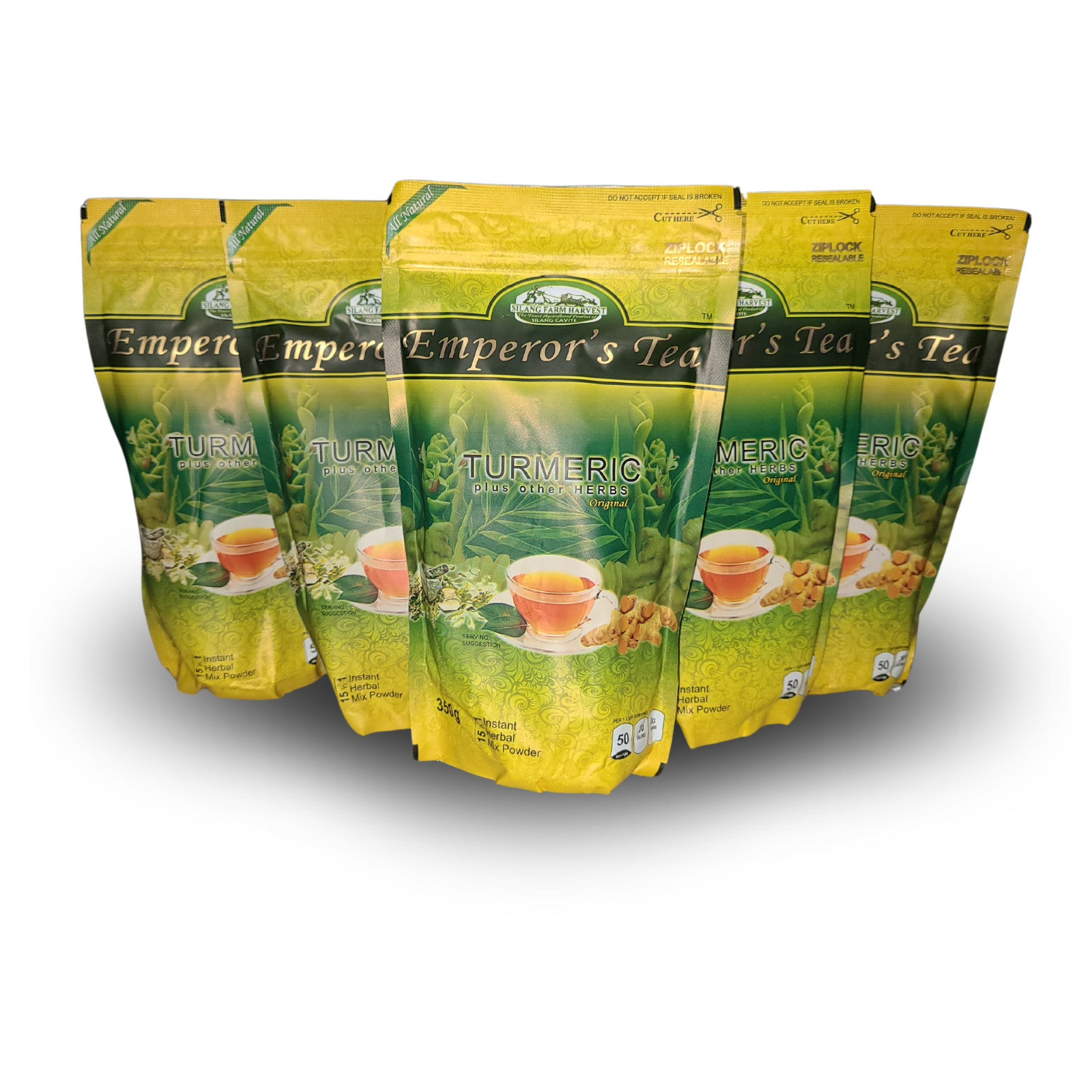 2 packs of Emperor’s Turmeric Tea Herbal Mix Powder (15 in 1) 350g FREE SHIPPING