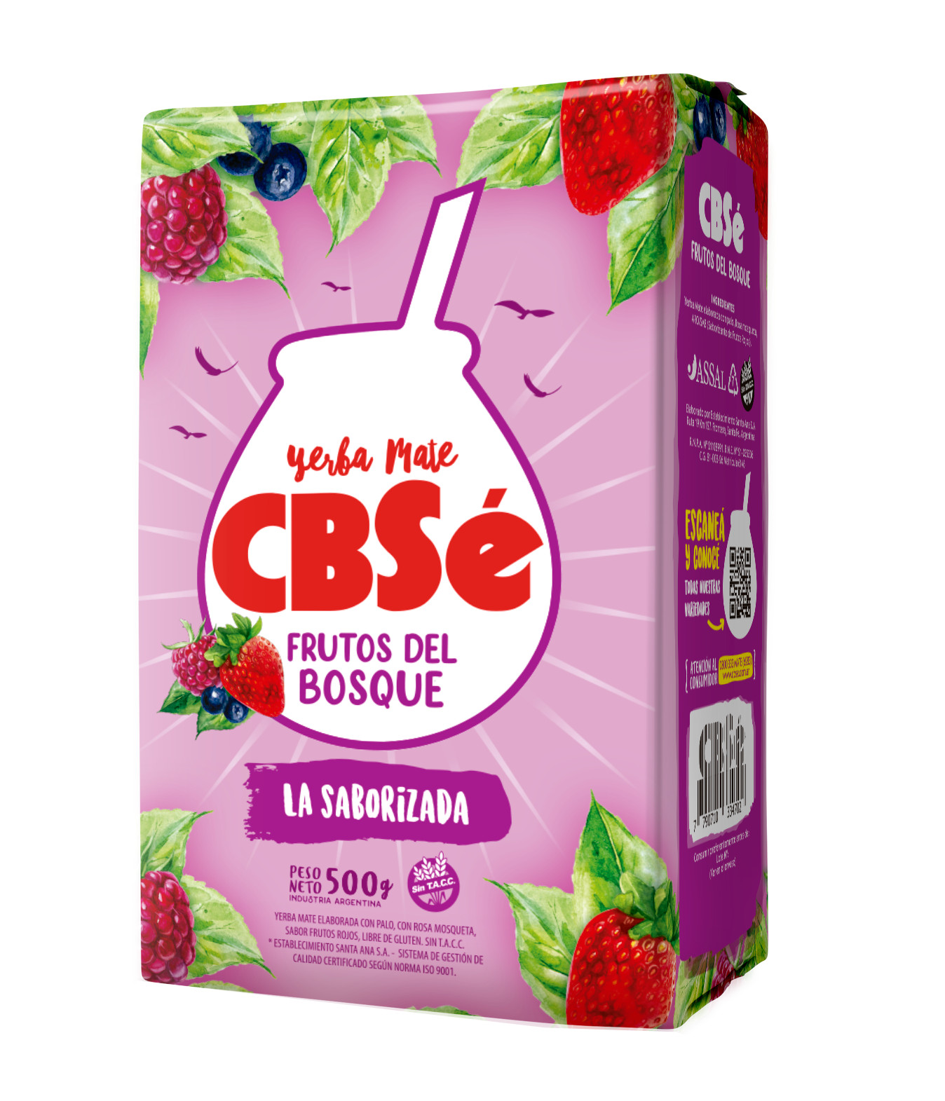 2 Pack – CBSé Yerba Mate Forest Fruit Blend – (500 g Each), Ship From USA