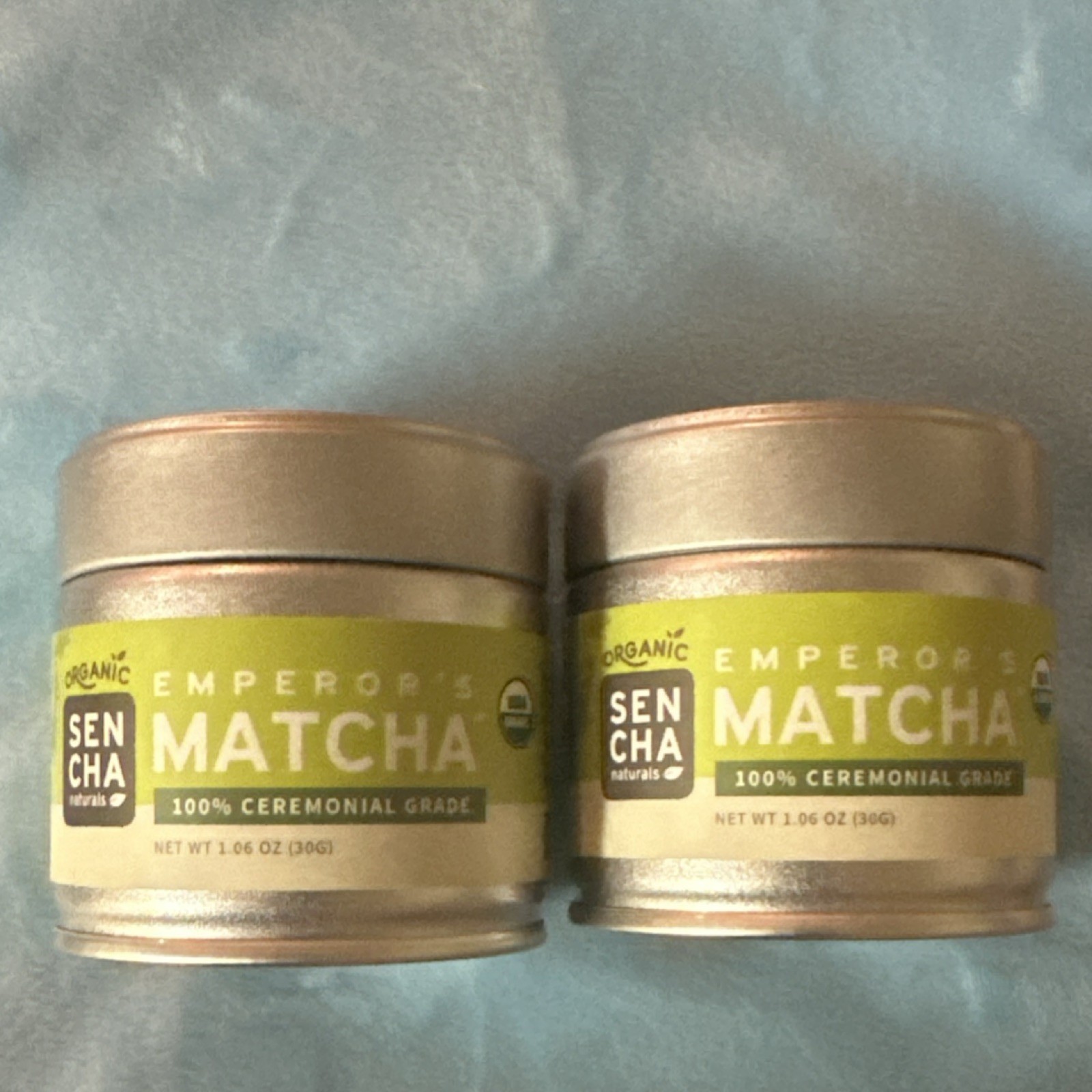 Sencha Naturals Emperor’s Matcha Organic Powder 2 Pack USDA 30g Exp 03/31/2026