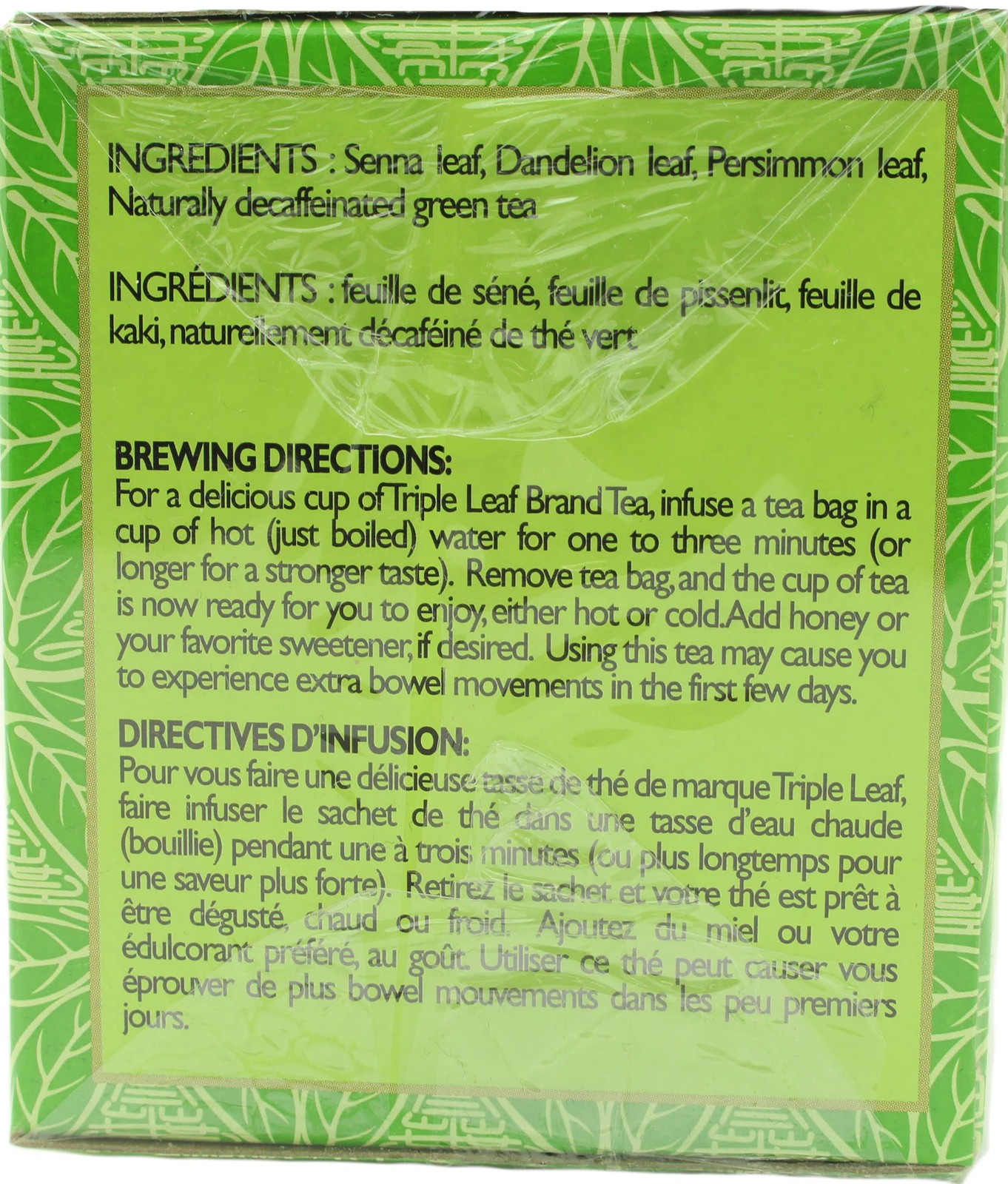 Triple Leaf Brand Dieters’ Tea, Green, 20-Count