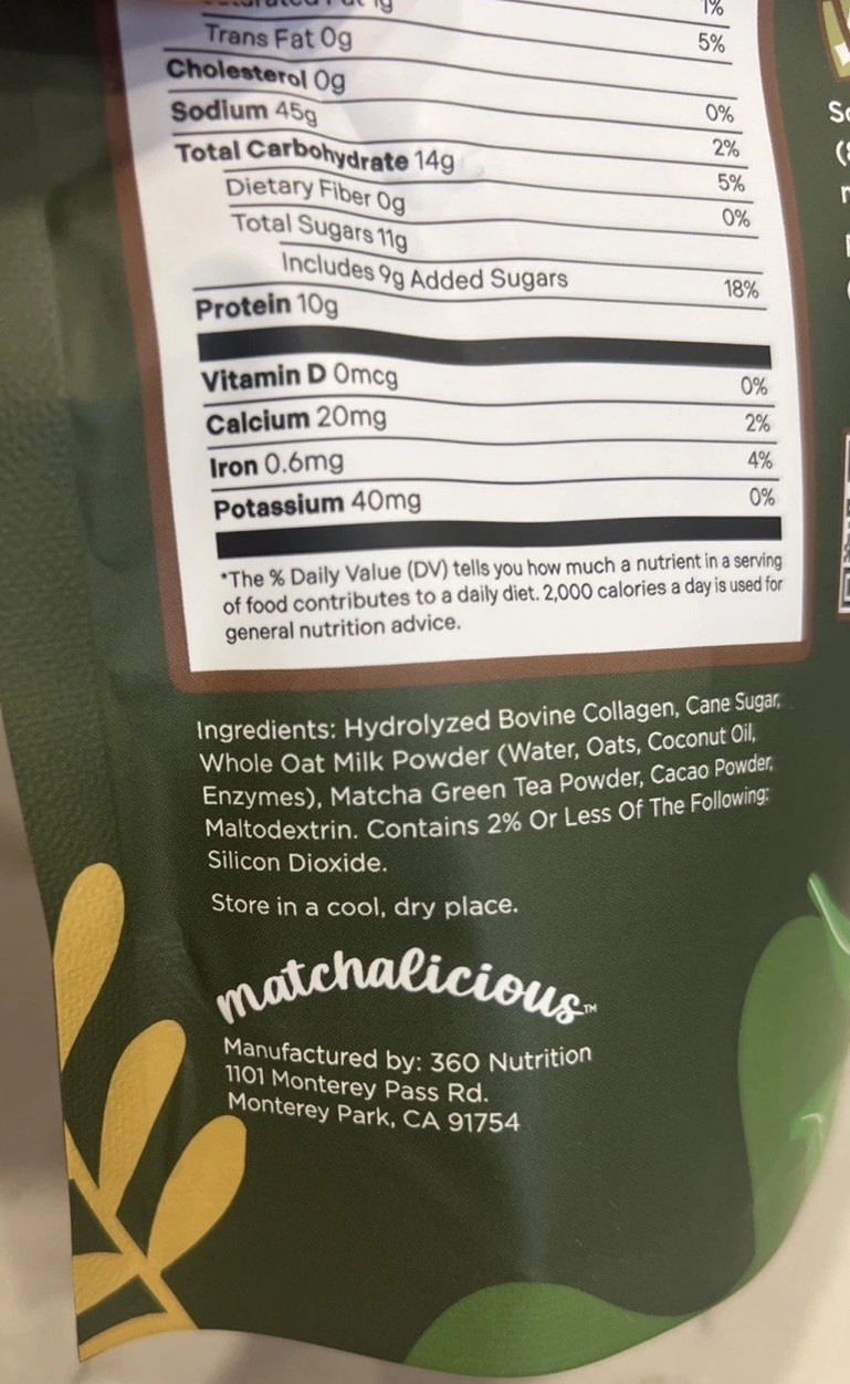 Matchalicious™ Premium Japanese Protein Chocolate Matcha Latte 7.5oz New 10/27