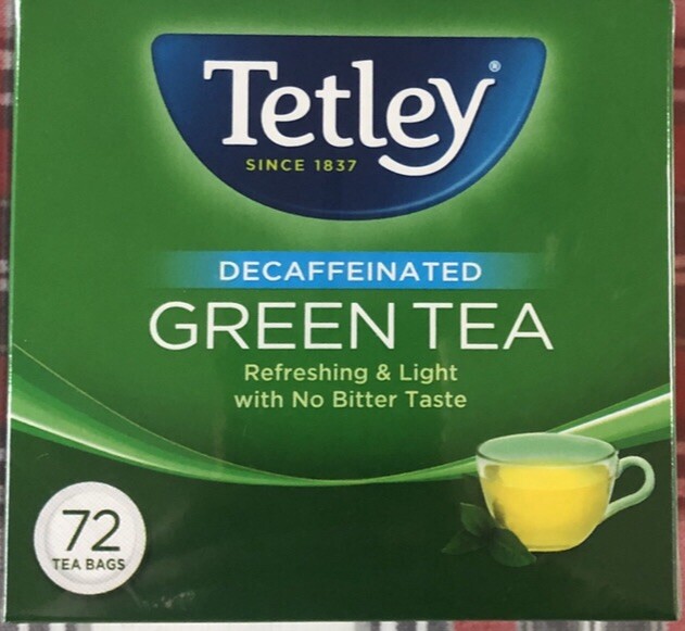 2 Box Tetley Green Tea Decaffeinated 144 Tea Bags NTW 130g EA NO Bitter Taste