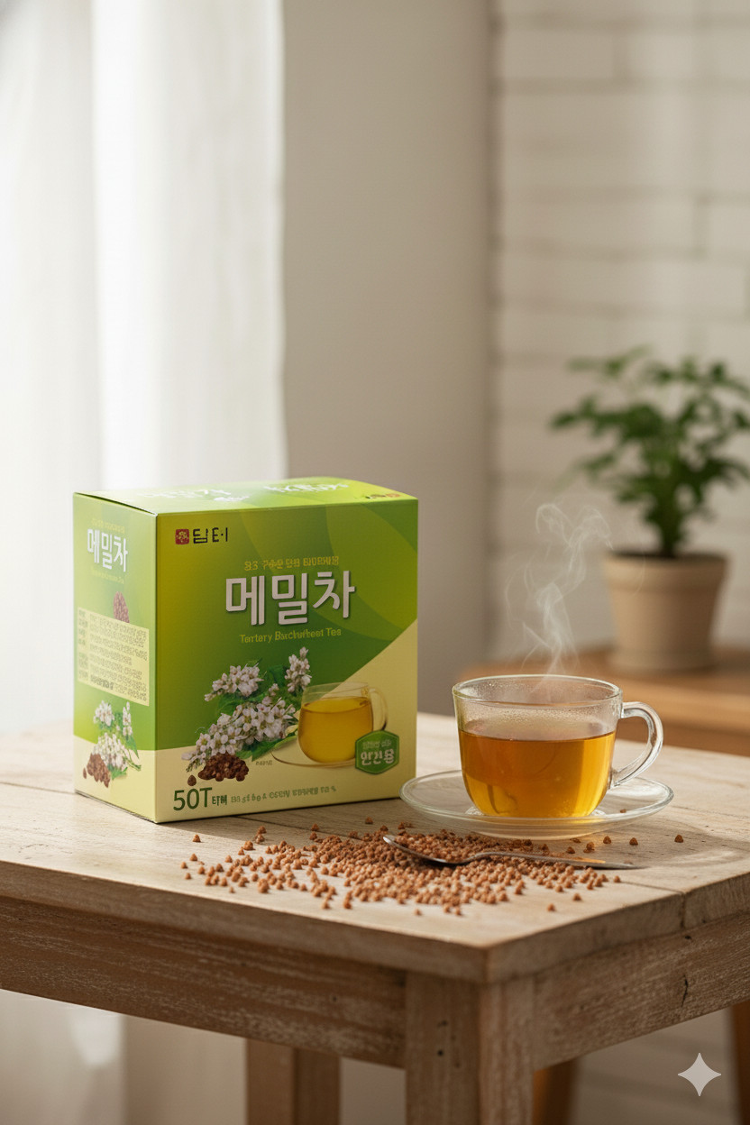 Damtuh Tartary Buckwheat Tea 담터 메밀차 – Roasted Korean Herbal Tea Bags