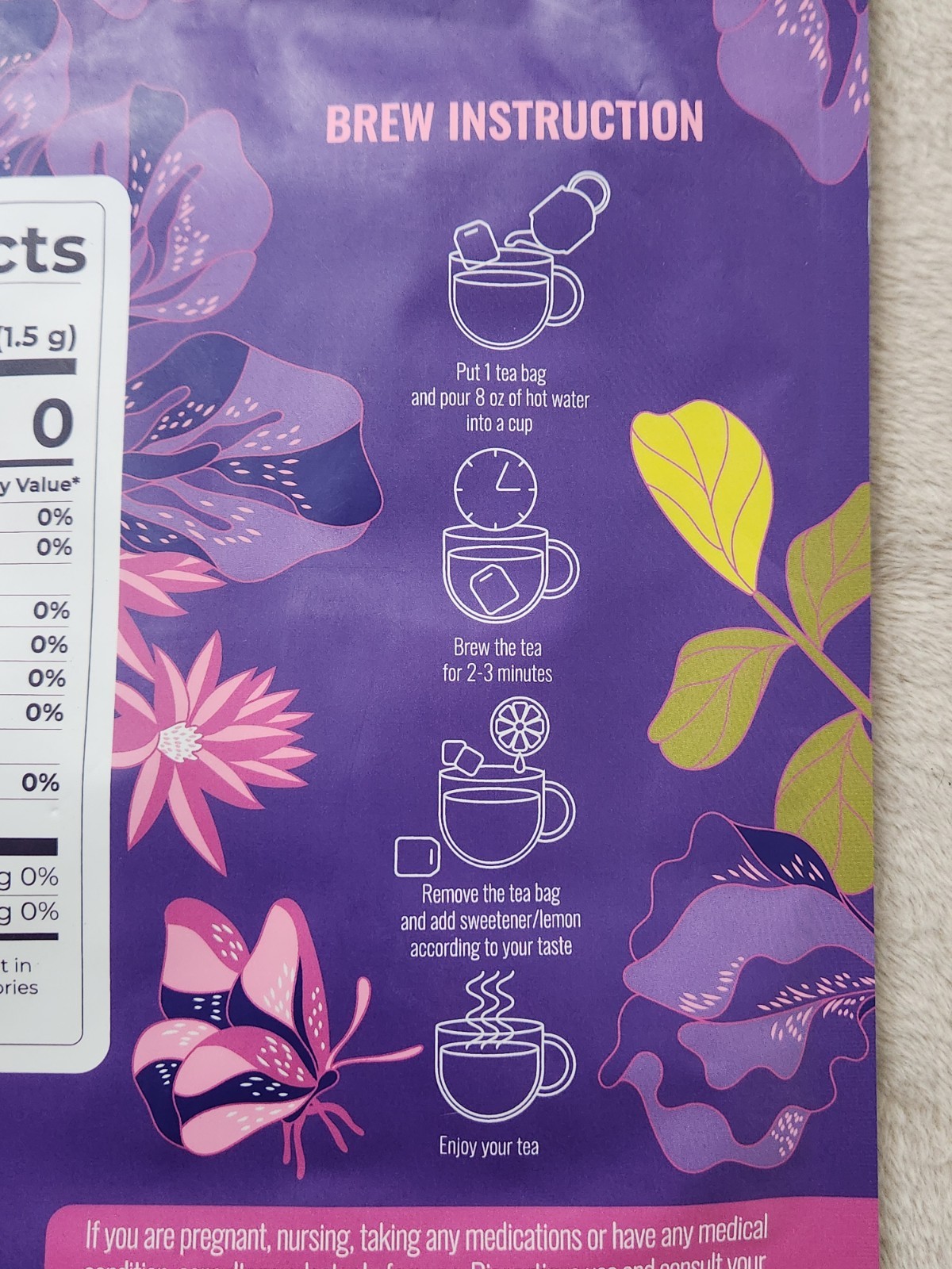 Butterfly Pea Flower Tea – 60 Tea Bags – Exp. 8/13/26 – NEW