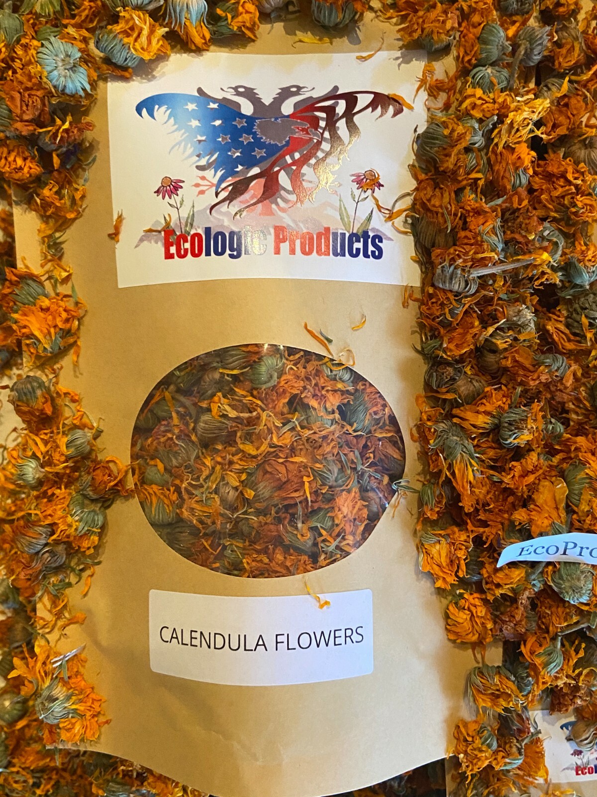 Calendula Petals or Whole, European Wild Harvested, Marigold, Free Shipping USA