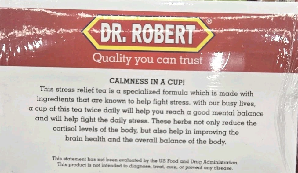 Dr Stress Relief Tea, 20 Dip Sachets.