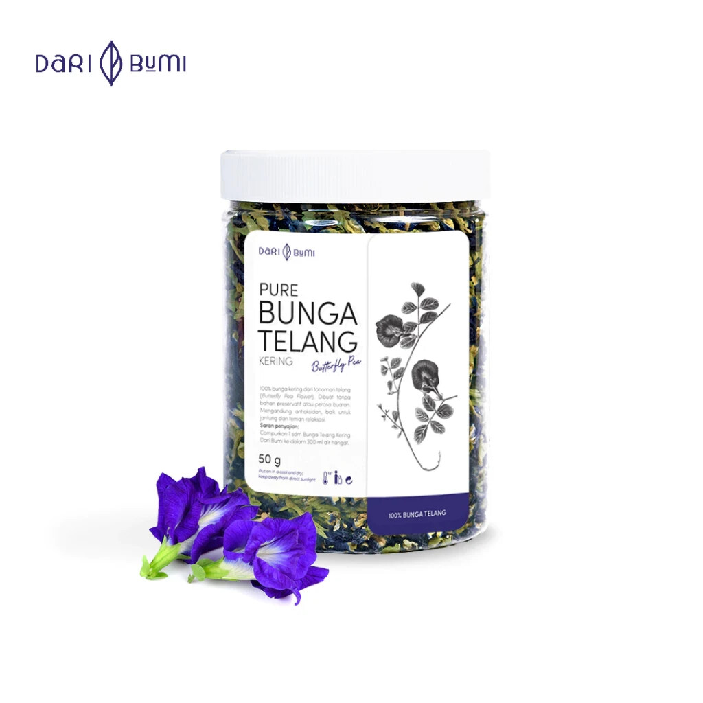 Dari Bumi – Butterfly Pea Tea Herbal Teh Bunga Telang 50 g