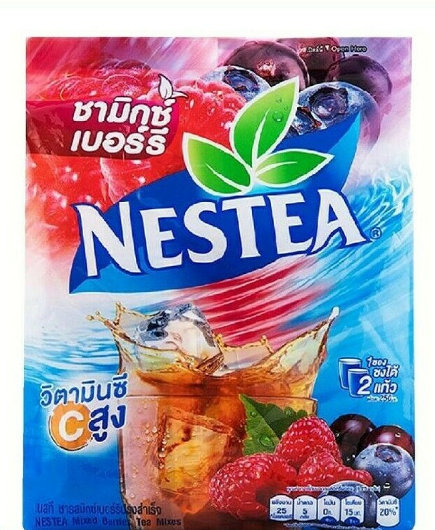 2x NESTEA Nestle Instant Mixed Berries High Vitamin C Tea Hot Iced HALAL THAI