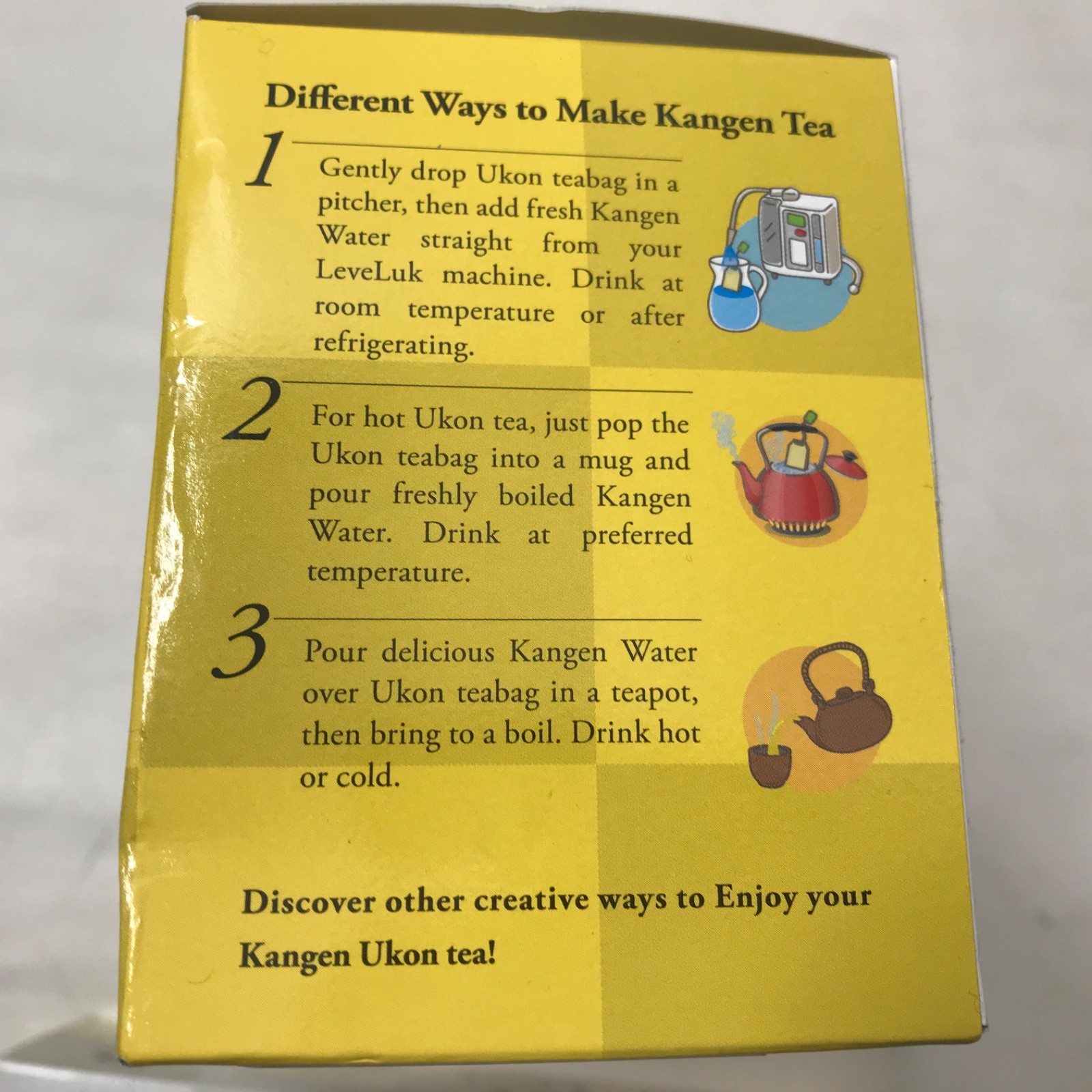 Lot of 3 Enagic Kangen Ukon Turmeric Tea 60 Bags, 100% Organic, Sealed Exp 09/27