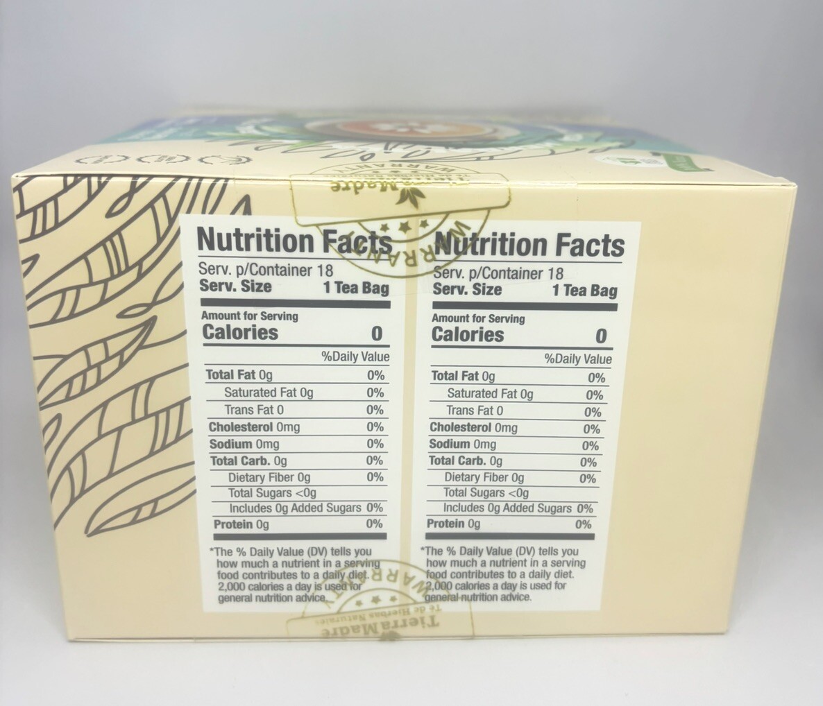 Tierra Madre Herbal Tea Stress Relief 36 Tea Bags/1.36 Oz