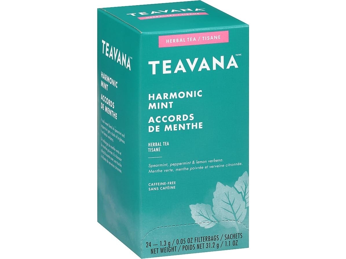 24 Count Caffeine-Free Harmonic Mint Tea Bags – Refreshing Herbal Relaxation