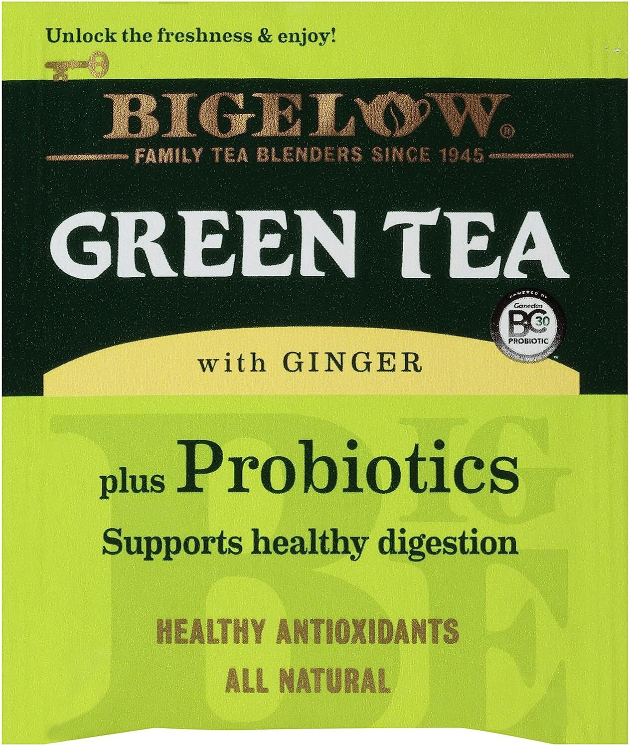 Bigelow Green Tea with Ginger – 18 tea bags