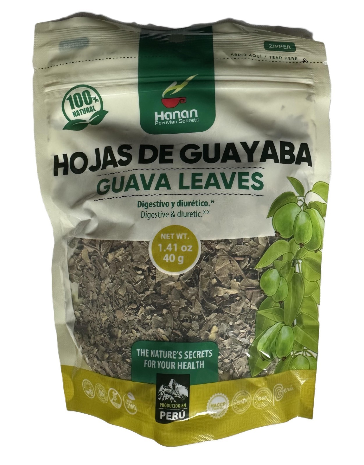 Guayaba Herbal Tea | Loose Leaf Guava Tea | 1.41 oz | 100% Natural Guava Leaves