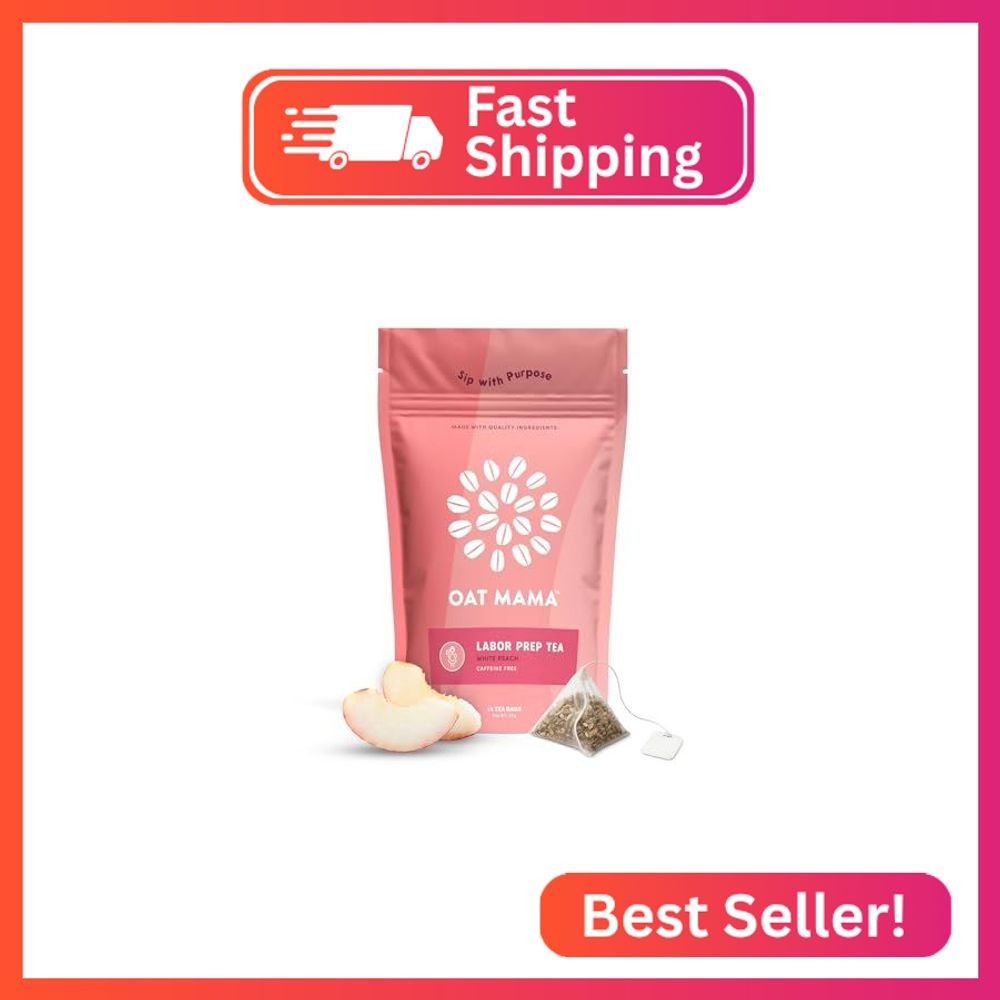 Oat Mama Flavored Microplastics-Free Labor Prep Tea for Third Trimester Pregnanc