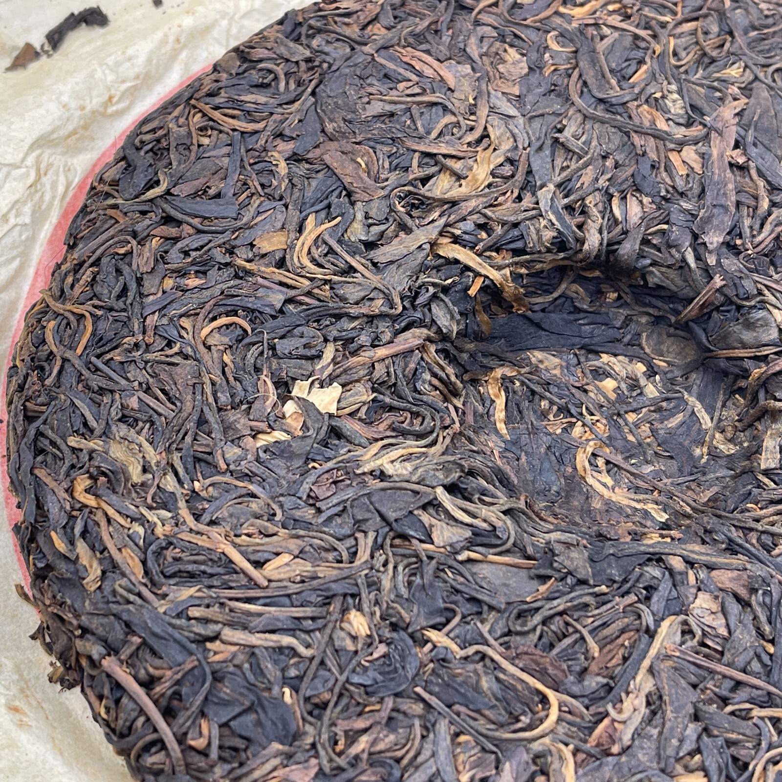 Pu-erh tea,2007,訂製茶Custom Tea,中茶牌易武圓茶China Tea Brand Yiwu Round Tea,380g,Raw