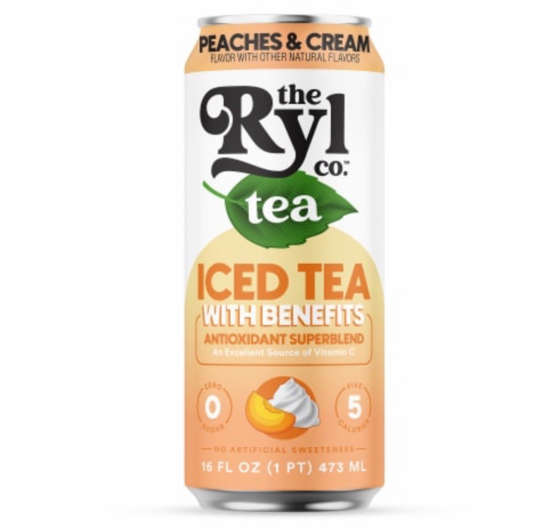The Ryl Co. Peach Iced Tea with Benefits 16 fl oz Cans (3 Pack)