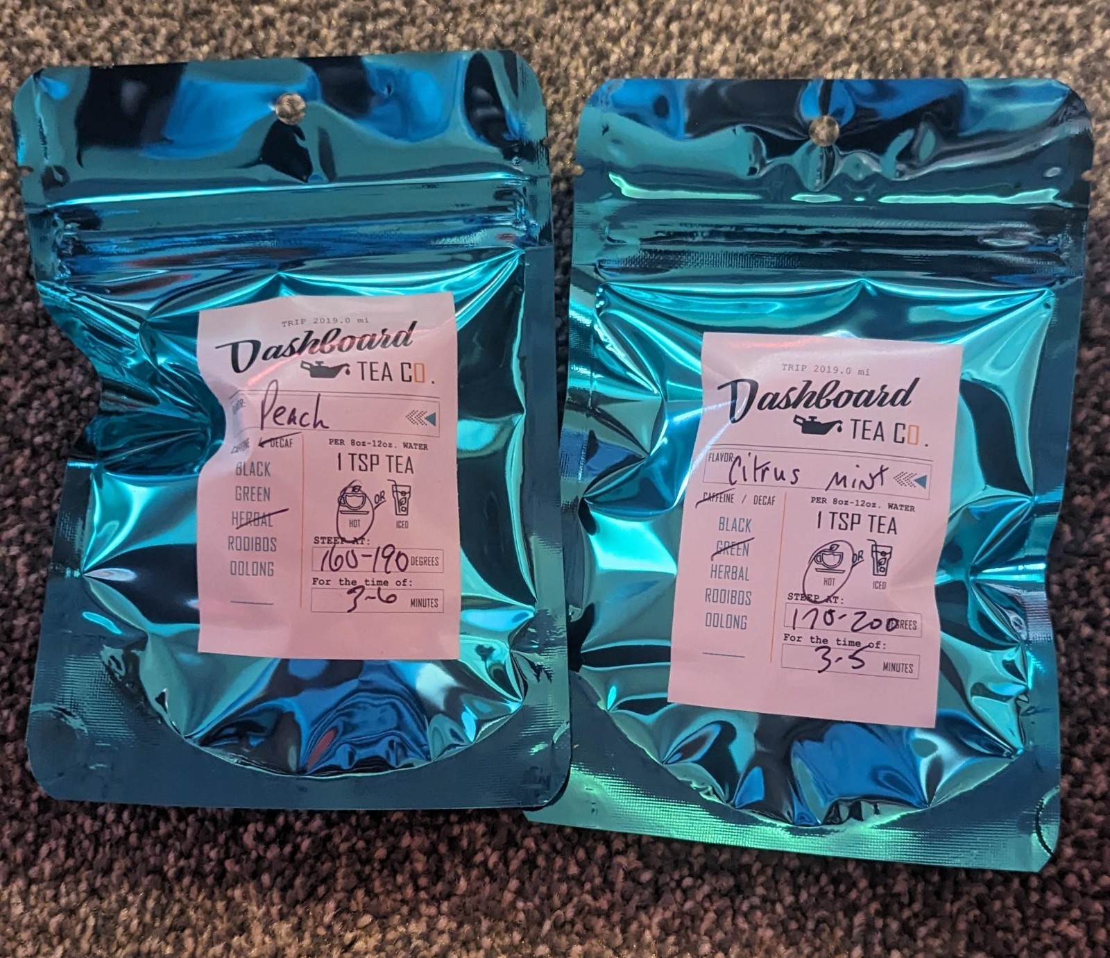 Dashboard Tea Wellness Combo (Compare to Starbucks “Medicine Ball”)(12 servings)