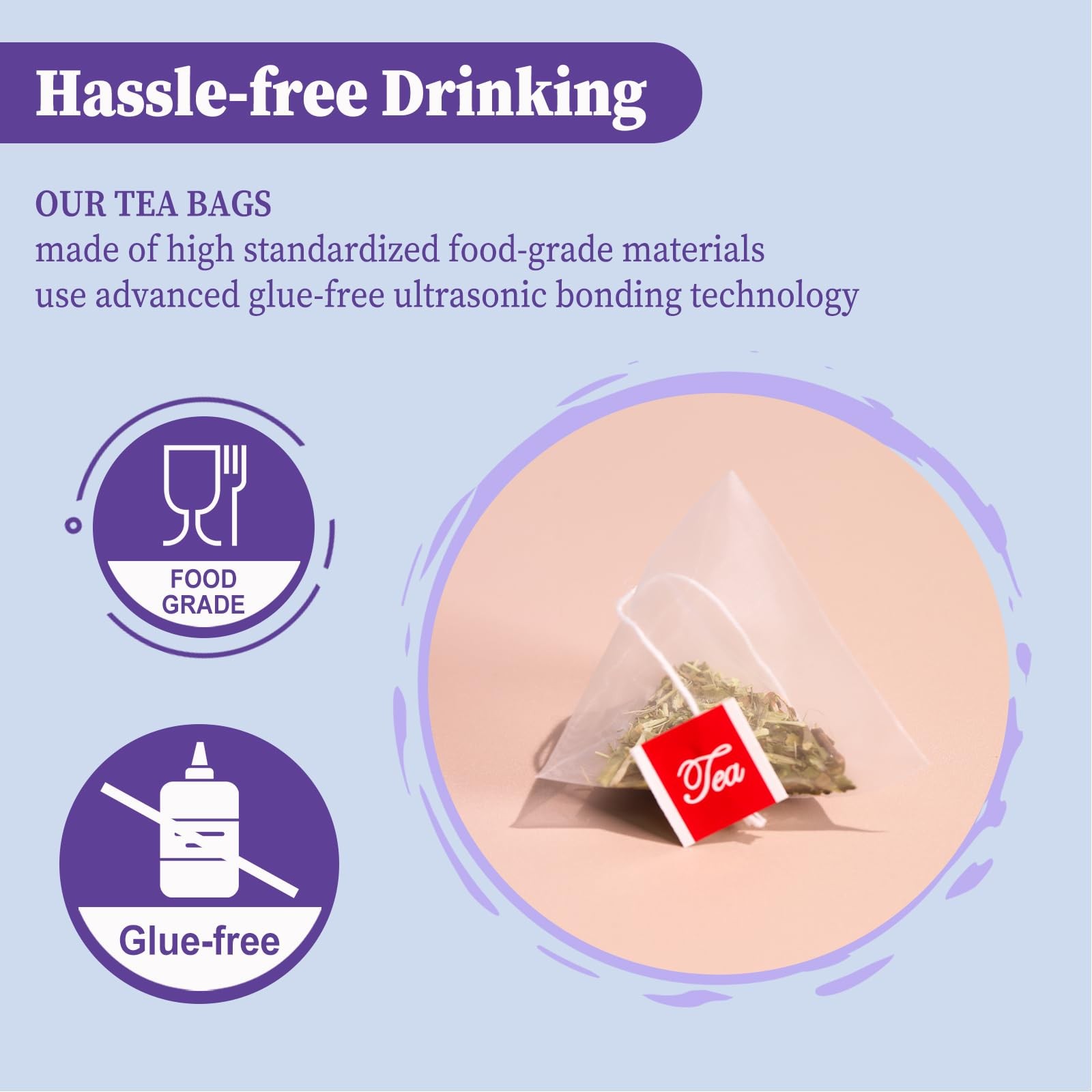 Passion Flower Tea bags, 40 Teabags Natural Passionflower Leaf Herbal Tea f…