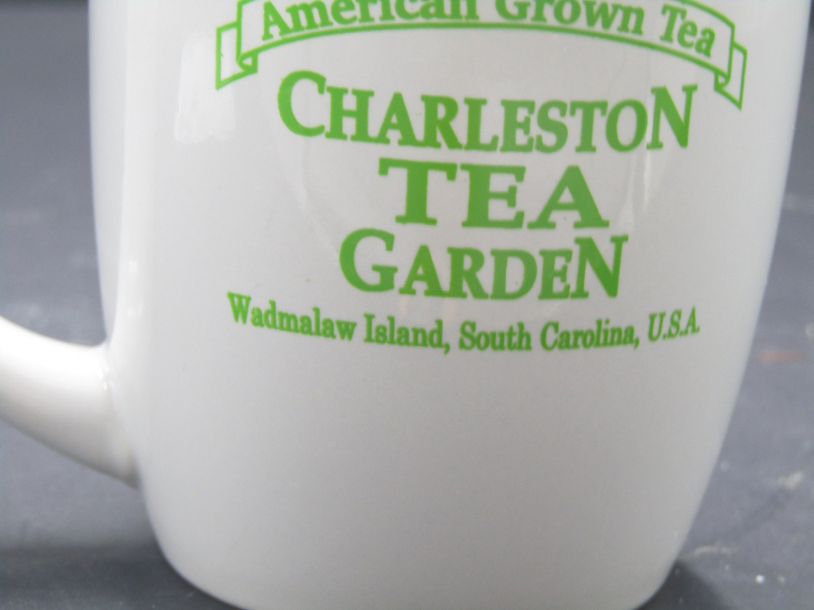 Tea Coffee Cup American Grown Tea Charleston Tea Garden Wadmalaw Island Carolina