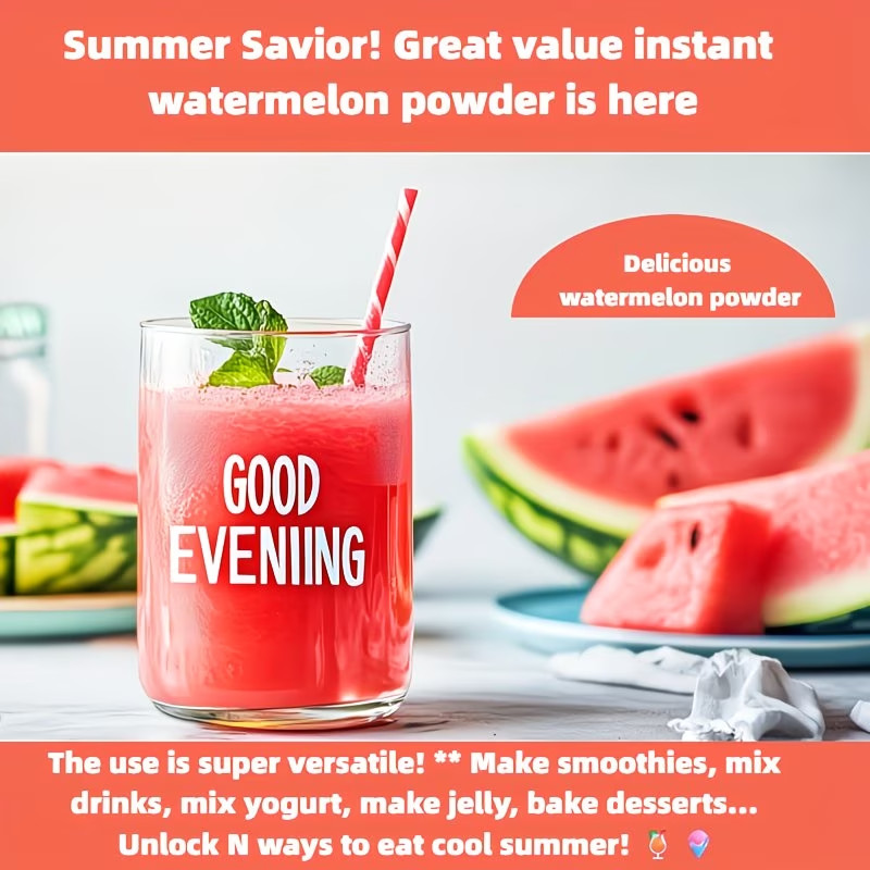 8 Ounces Watermelon Powder Taste the Fresh Chill of Summer in Every Smoothie