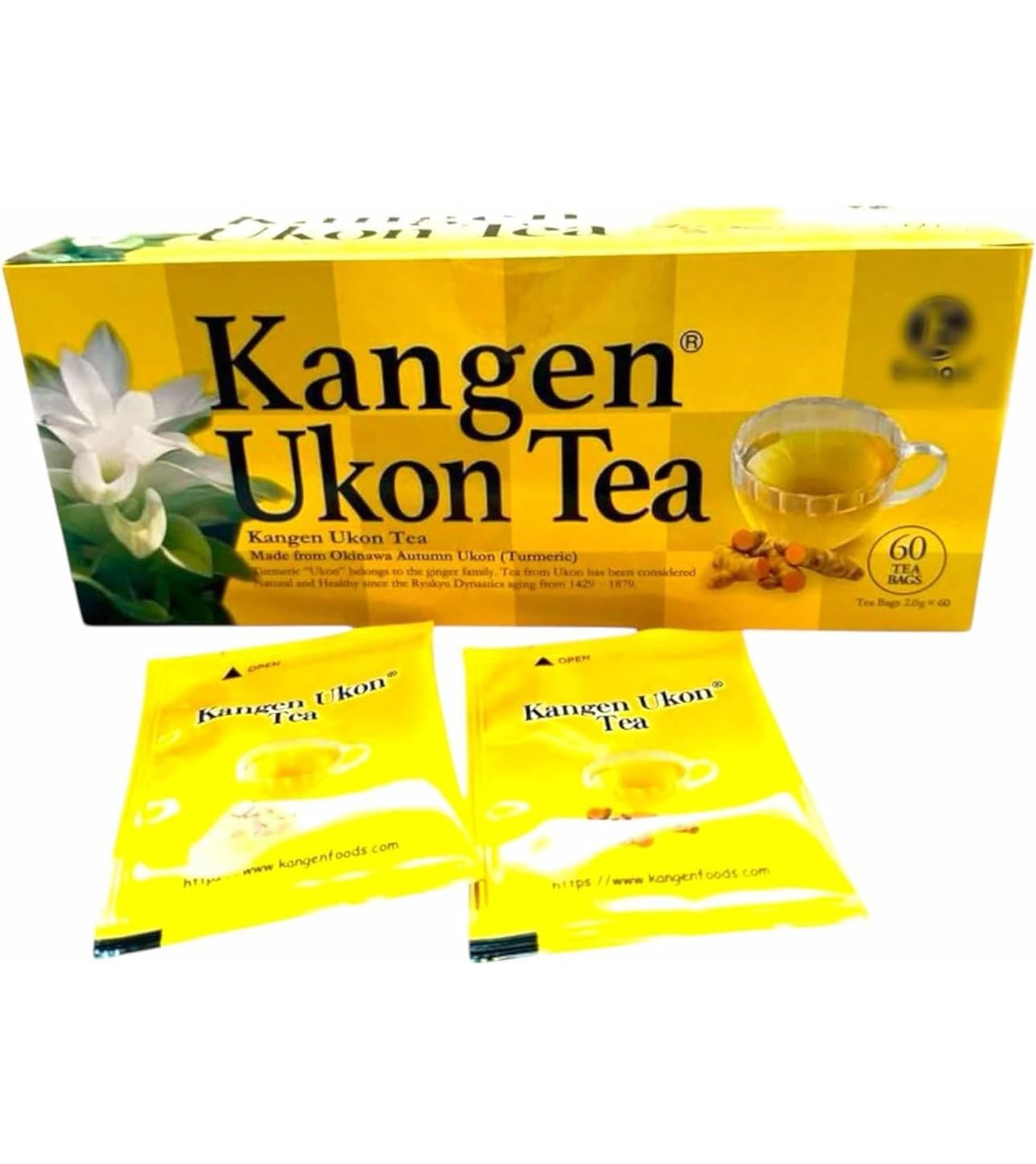 Kangen Ukon Turmeric Tea 60 Bags 100% Organic by Enagic – Sealed New