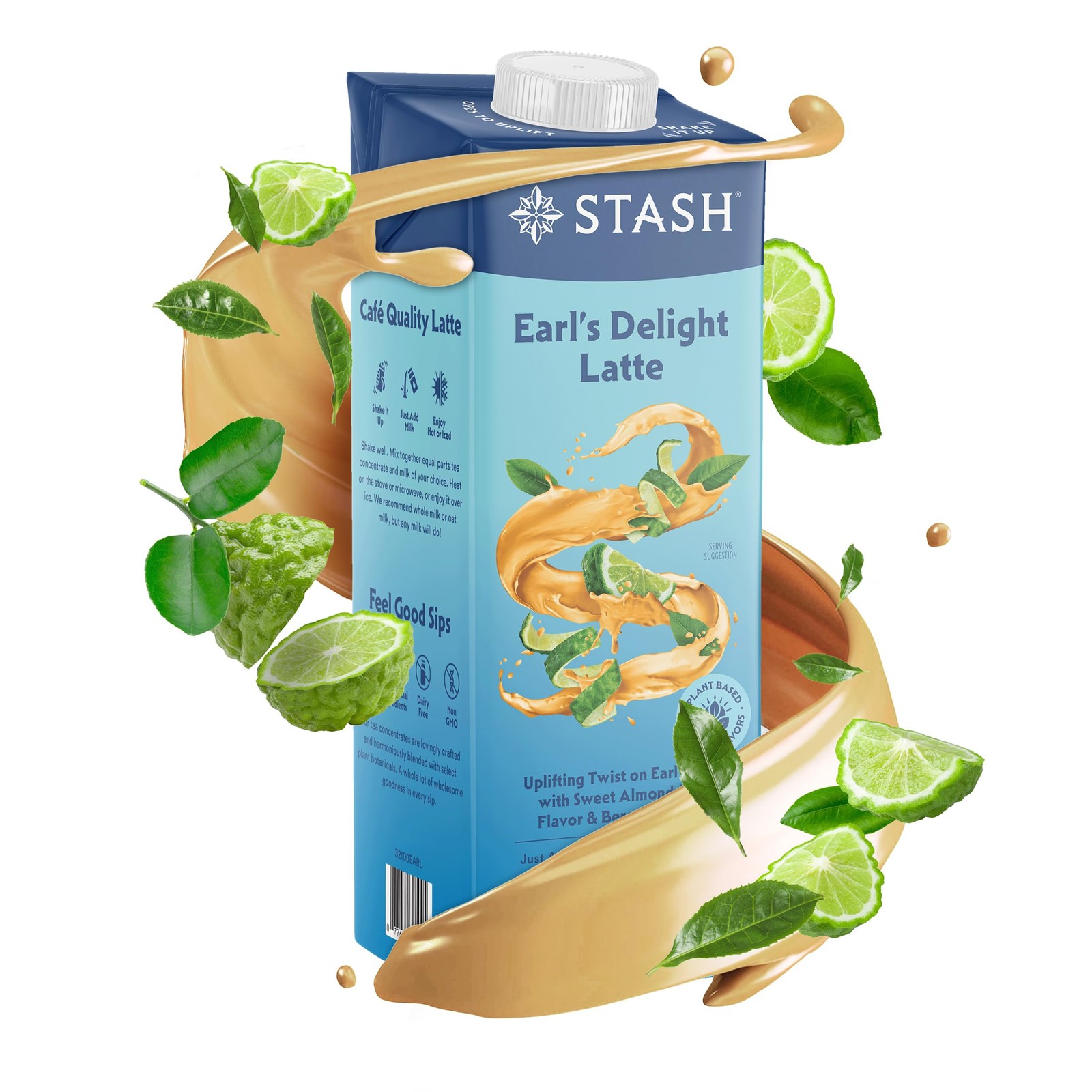 STASH Earl’s Delight Latte – Dairy Free Plant Based 32 Fl Oz (Pack of 1)