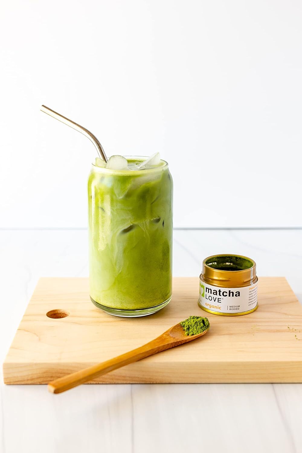Matcha Love Organic Stone Ground Green Tea Powder Canister 0.7 Oz