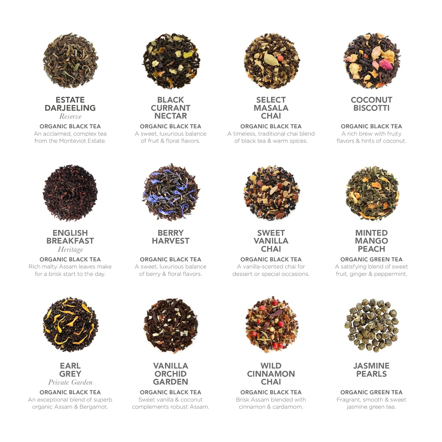Organic Loose Leaf Tea Chest – 24 Varieties of Premium Teas