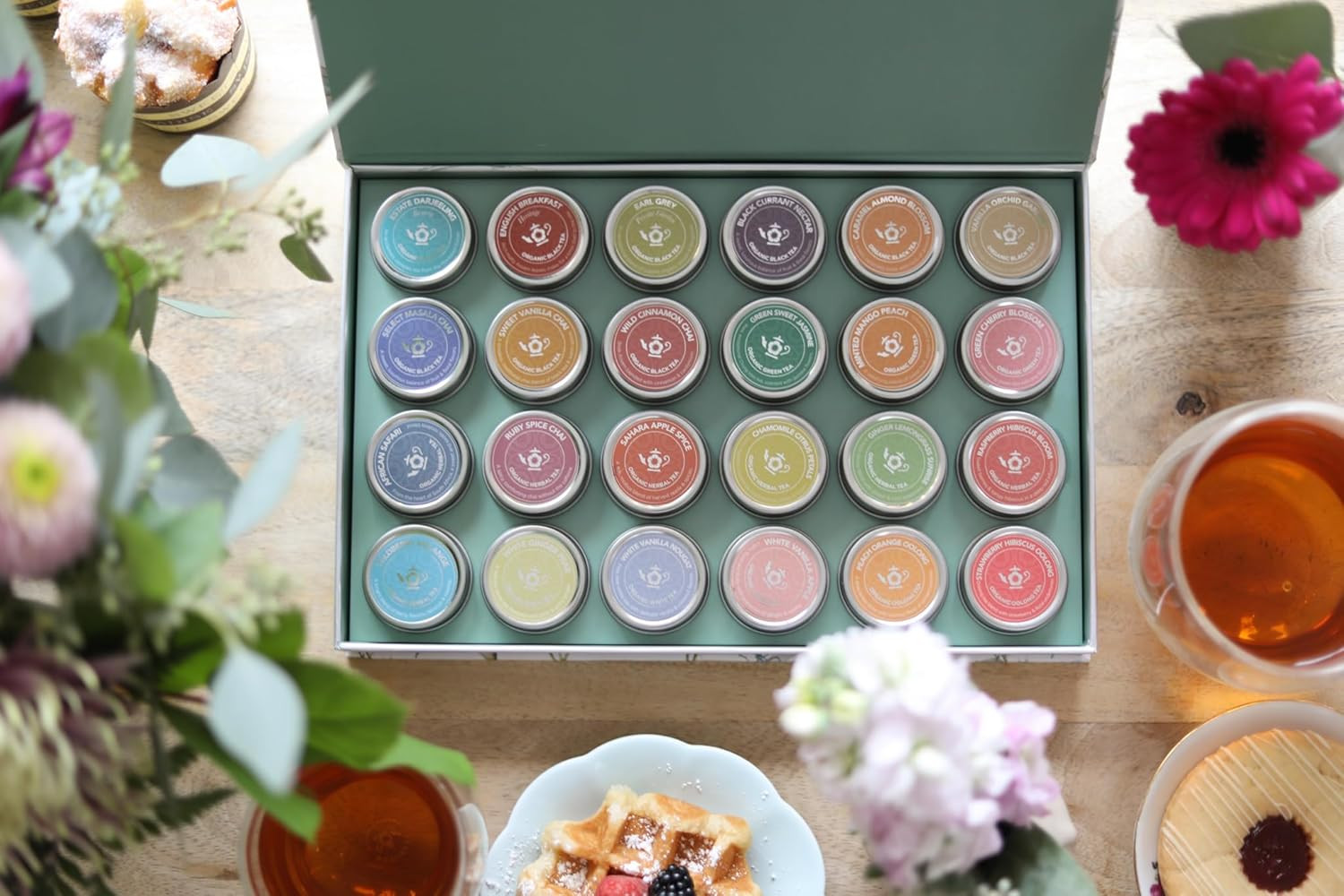 Organic Loose Leaf Tea Chest – 24 Varieties of Premium Teas