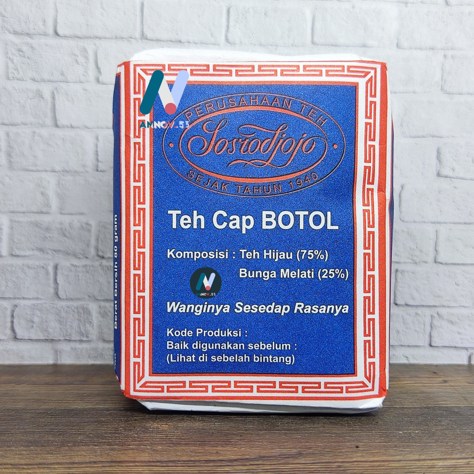 TEH CAP BOTOL Green Tea Jasmine Traditional Indonesian Legendary Since 1940 6PCS