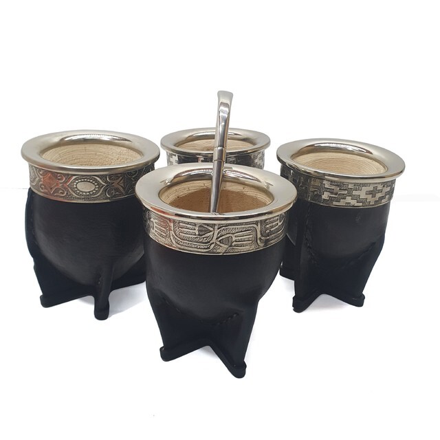 Mate imperial con virola de alpaca + bombilla de regalo!