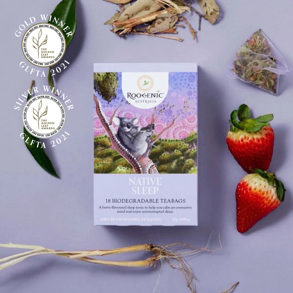 New Roogenic Australia Native Sleep Tea Bags 18 Teabags