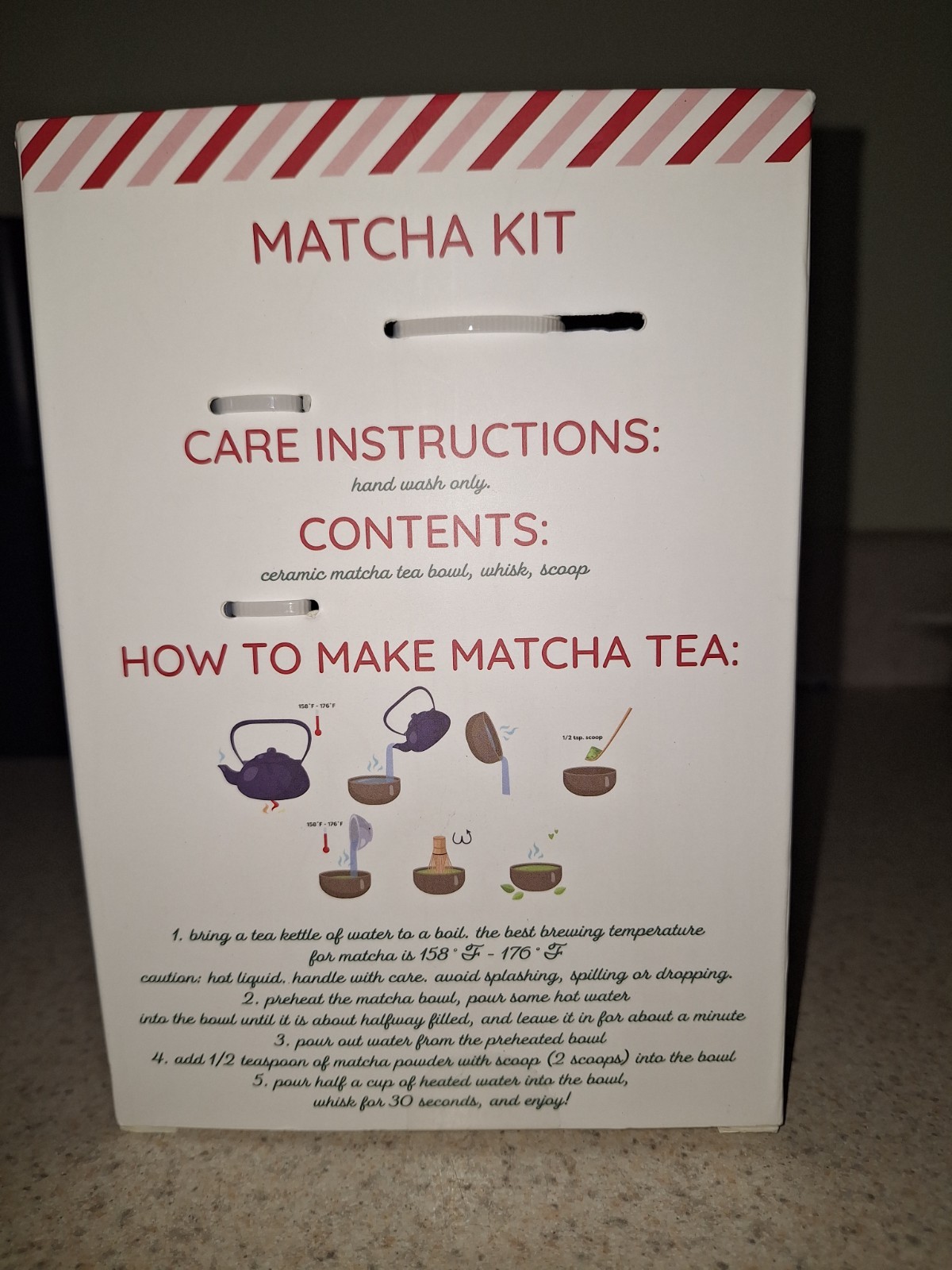 Unbranded Matcha Tea Kit 3-Piece Green Set Plastic Whisk Scoop Bowl New