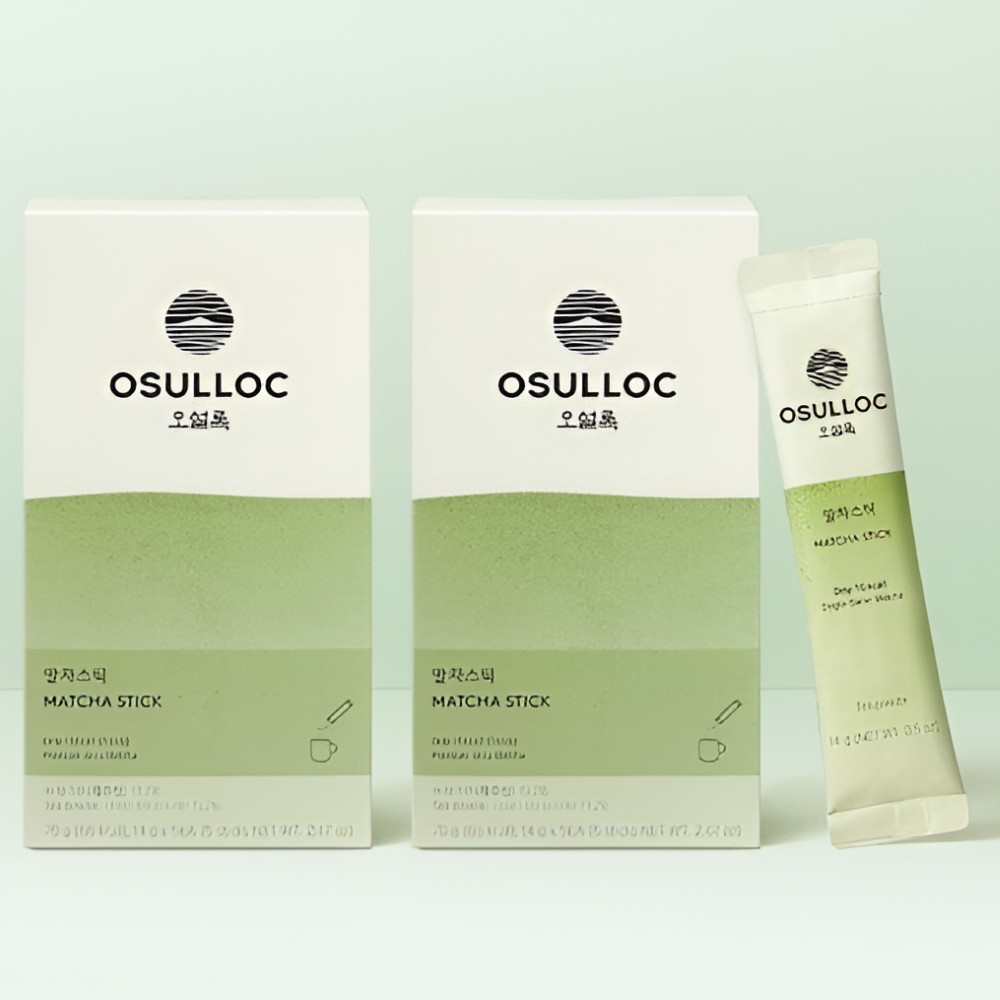 Osulloc Matcha Stick 15kcal 2 Pack Korean Green Tea Powder