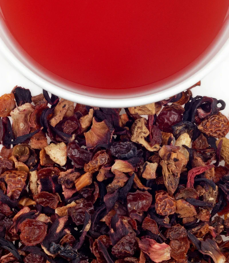 Strawberry Kiwi Herbal Tea – Fruity Sweet & Tangy Blend – Refreshing Drink