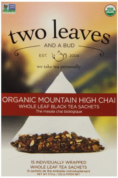 Case of TWO LEAVES AND A BUD Organic Black Tea Mountain High Chai