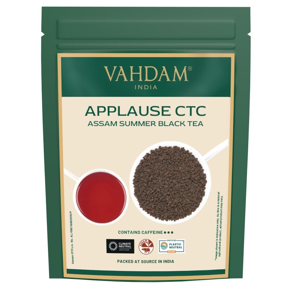 VAHDAM Assam CTC Black Tea Loose Leaf 170+ cups 12oz STRONG BOLD & RICH Assam…