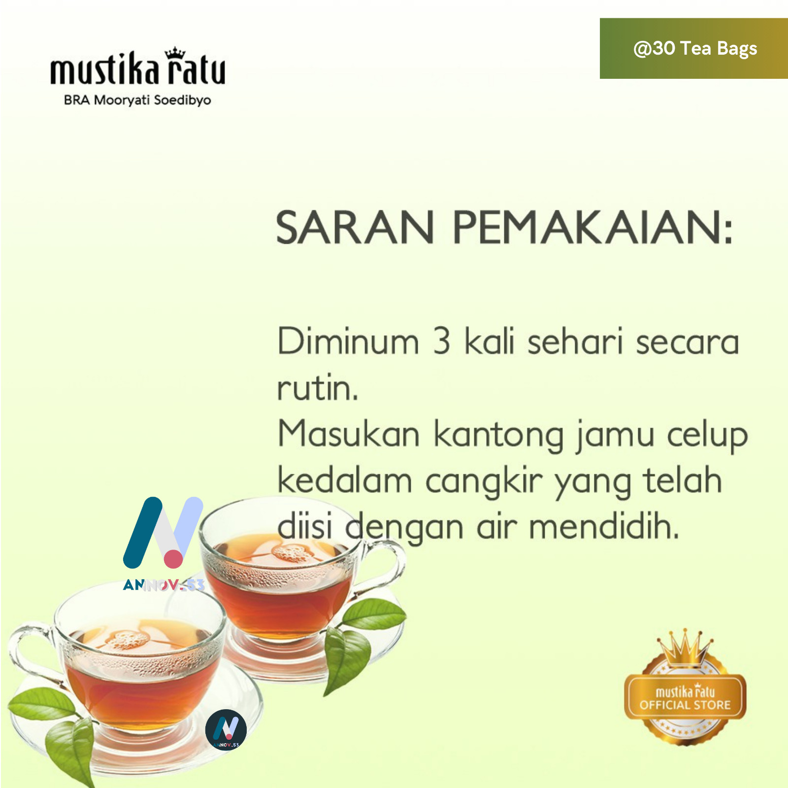 MUSTIKA RATU Lokol Tea Herbal Turmeric Curcumin Lower Cholesterol Healthy 2Pax